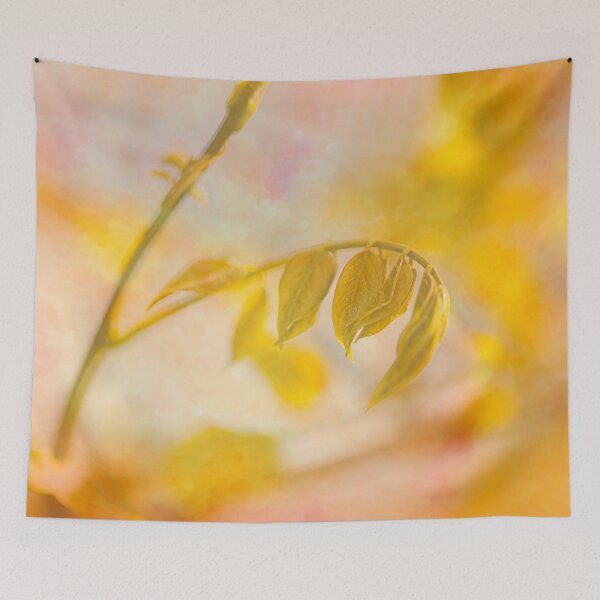 Item preview, Bold Yellow Pink Wisteria Foliage designed and sold by Joy Watson - Natural Light Photography .