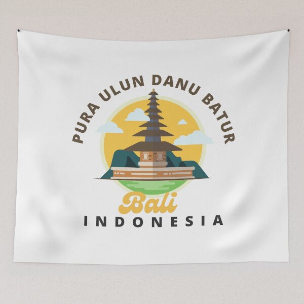 Item preview, Pura Ulun Danu Batur - Bali Indonesia temple colorful designed and sold by travelforest.