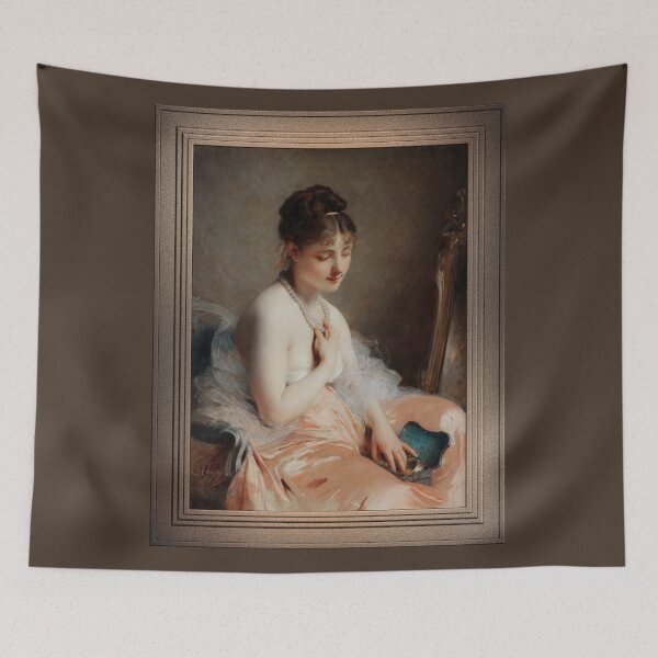 Item preview, The Pearl-Necklace by Charles Chaplin Remastered Xzendor7 Classical Art Old Masters Reproductions designed and sold by Xzendor7 Digital Art Creations.