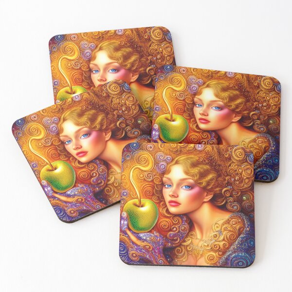 Item preview, Hermosa diosa de la manzana dorada designed and sold by Nitram1990.