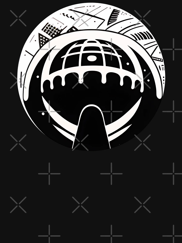 Thumbnail 6 of 6, Premium Oversized Hoodie, "Circular Design" Sticker Design designed and sold by Litheon.
