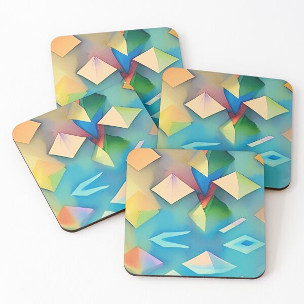 Item preview, Colorful Geometrical Triangle Pattern designed and sold by bandjdesigns.