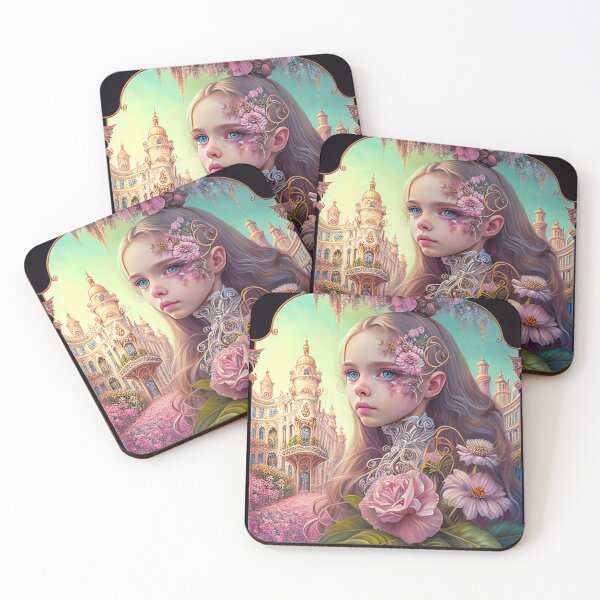 Item preview, portrait of rococo girls designed and sold by tinkertailorart.