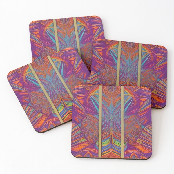 Item preview, Colorful Psychedelic Geometrical Pattern designed and sold by bandjdesigns.