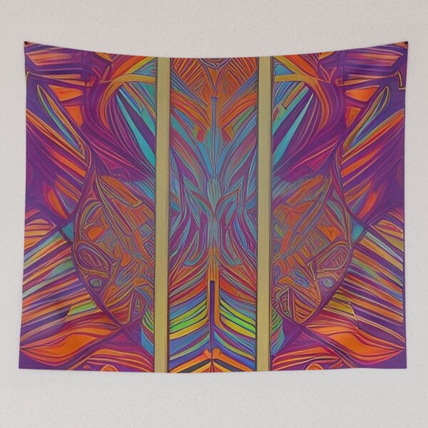 Item preview, Colorful Psychedelic Geometrical Pattern designed and sold by bandjdesigns.
