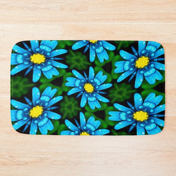 Item preview, Blue Daisy Pattern designed and sold by Patternflower.