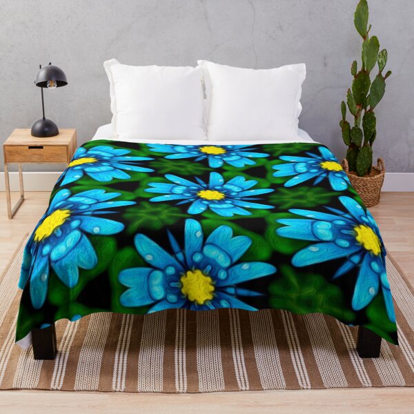 Item preview, Blue Daisy Pattern designed and sold by Patternflower.