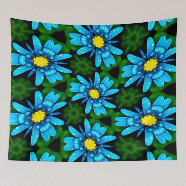 Item preview, Blue Daisy Pattern designed and sold by Patternflower.