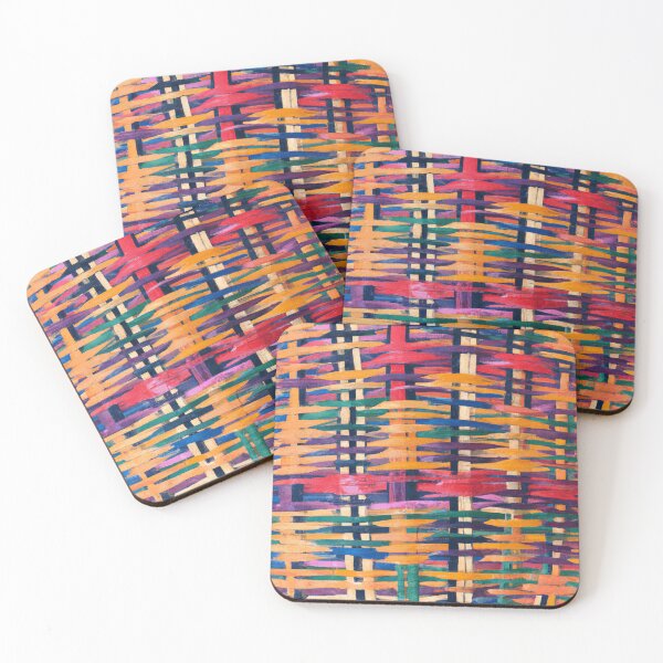 Item preview, Color Combination Vibrant Painted Basket Weave Pattern  designed and sold by funnyhalloween.