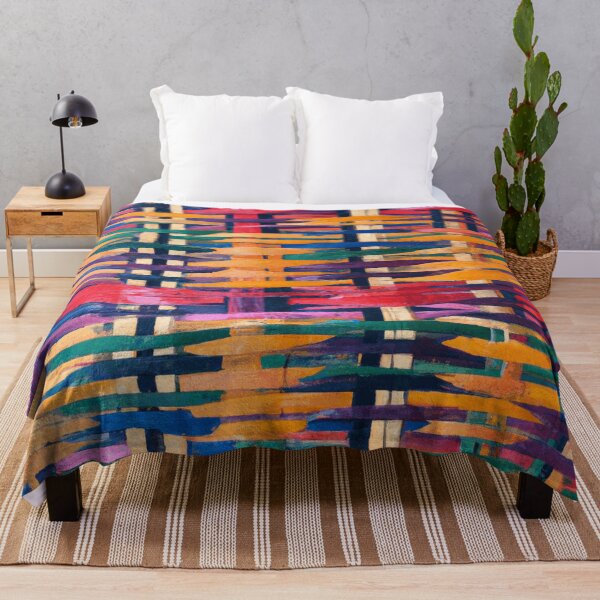 Item preview, Color Combination Vibrant Painted Basket Weave Pattern  designed and sold by funnyhalloween.