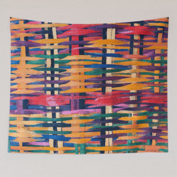 Item preview, Color Combination Vibrant Painted Basket Weave Pattern  designed and sold by funnyhalloween.
