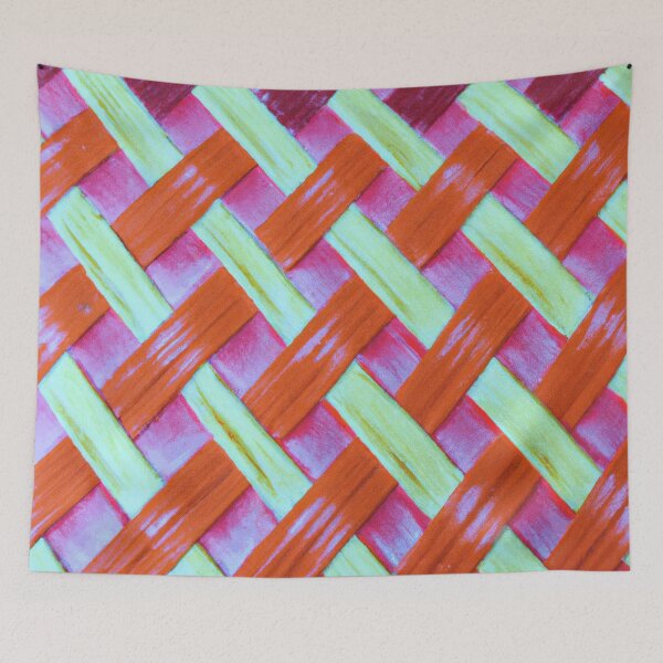 Item preview, Color Combination Vibrant Painted Basket Weave Netted Pattern  designed and sold by funnyhalloween.