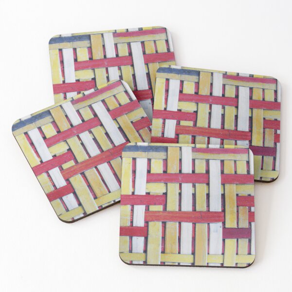 Item preview, Minimalist Colorful Painted Basket Weave Pattern designed and sold by funnyhalloween.