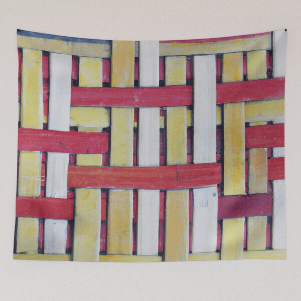 Item preview, Minimalist Colorful Painted Basket Weave Pattern designed and sold by funnyhalloween.