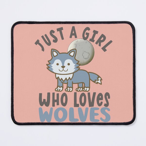 Item preview, just a girl who loves kawaii wolves designed and sold by samah82.