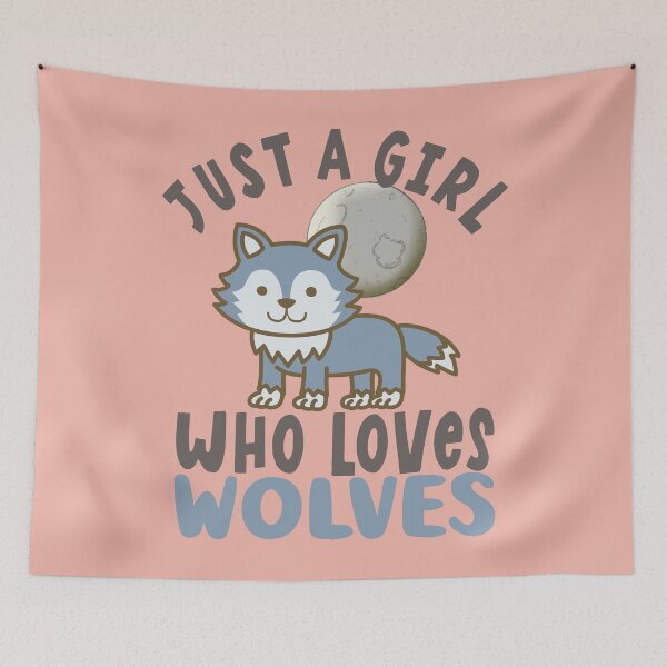 Item preview, just a girl who loves kawaii wolves designed and sold by samah82.