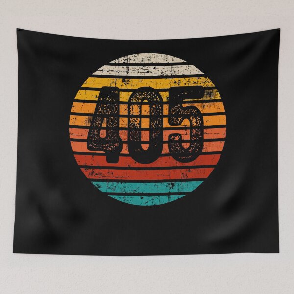 Item preview, Distressed Vintage Sunset 405 Area Code designed and sold by Gold Wings Tees.