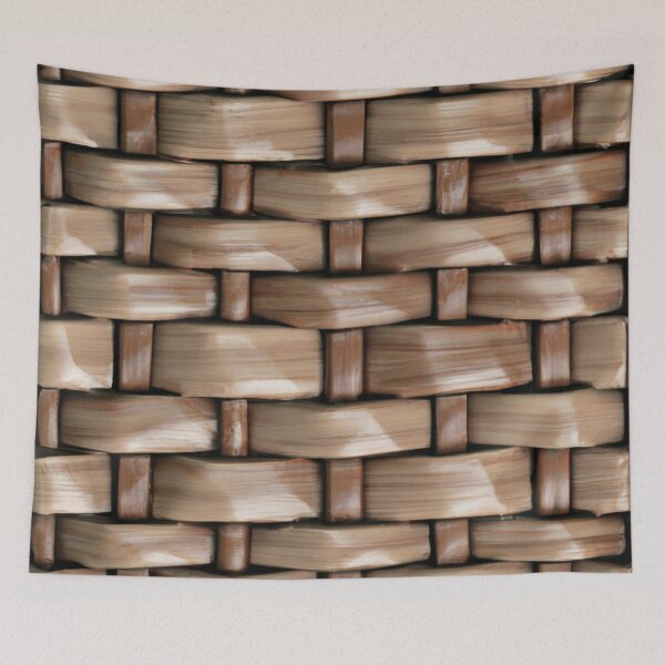 Item preview, Vintage 3D Colorful Painted Basket Weave Pattern  designed and sold by funnyhalloween.