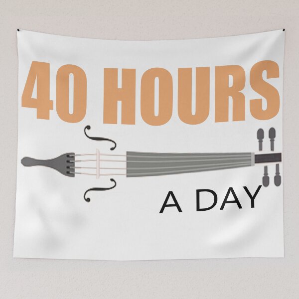 Item preview, I Practice 40 Hours A Day - A Violin Quote designed and sold by TheGreedyCrypto.