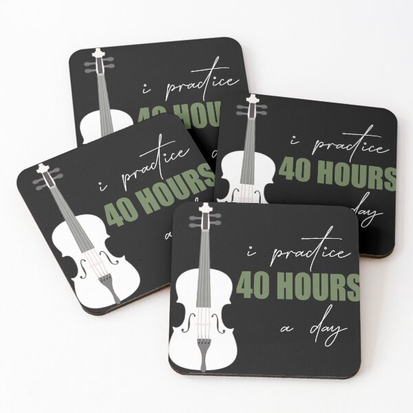 Item preview, I Practice 40 Hours A Day - A Violin Quote designed and sold by TheGreedyCrypto.