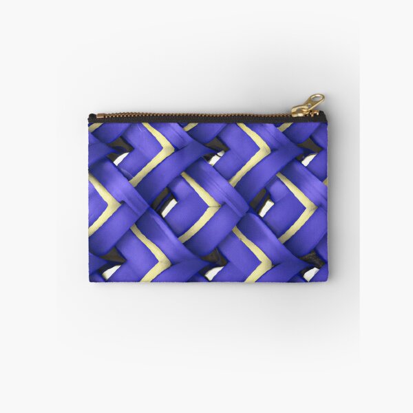 Item preview, Blue Colorful Painted Basket Weave Pattern  designed and sold by funnyhalloween.
