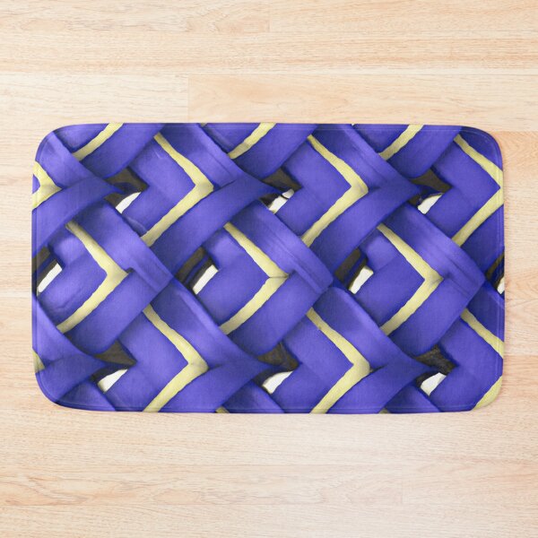 Item preview, Blue Colorful Painted Basket Weave Pattern  designed and sold by funnyhalloween.