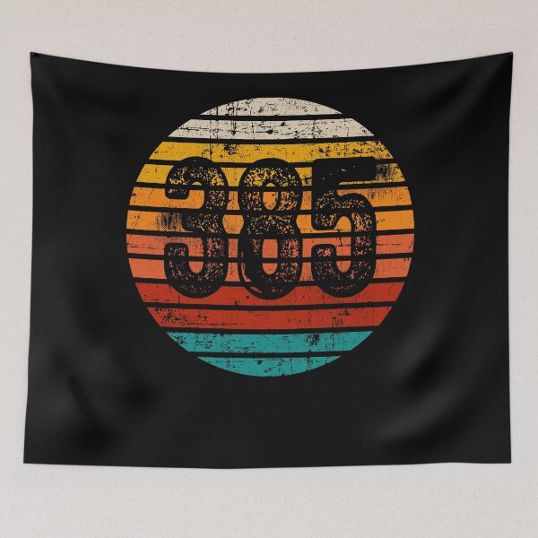 Item preview, Distressed Vintage Sunset 385 Area Code designed and sold by Gold Wings Tees.