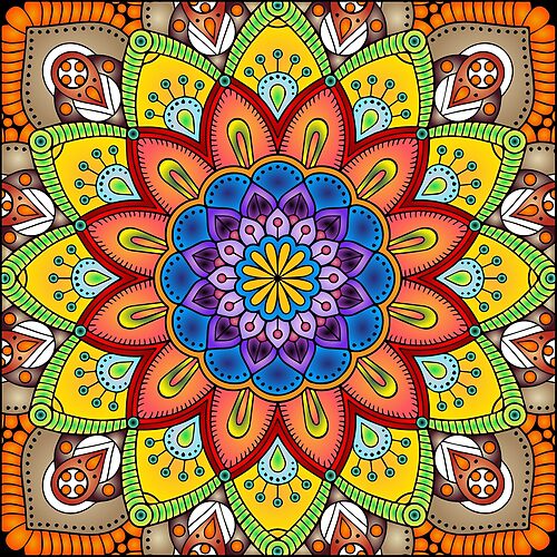 Floral Mandalas 311 (Style:13)