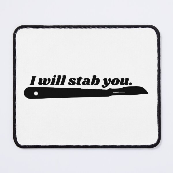 Item preview, i will cut you, nursing student designed and sold by Manoroma.