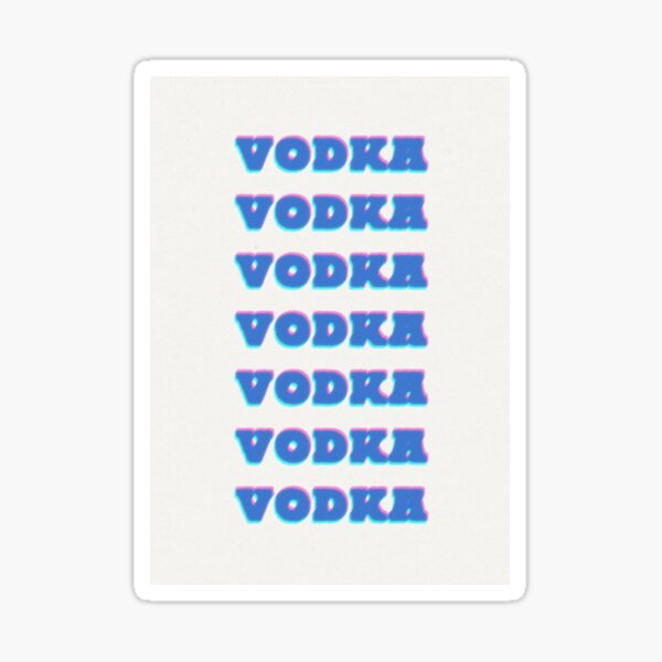 VODKA | blue Sticker