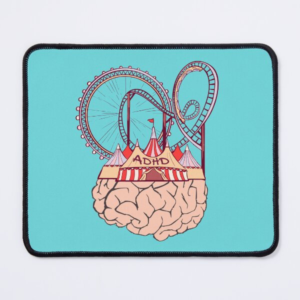 Item preview, ADHD Carnival Brain Amusement Park - Attention Deficit Hyperactive Disorder Awareness | Wired Differently | Chemical Imbalance designed and sold by MJDezigns.