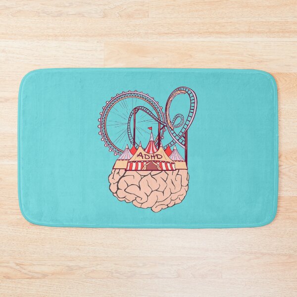Item preview, ADHD Carnival Brain Amusement Park - Attention Deficit Hyperactive Disorder Awareness | Wired Differently |  Chemical Imbalance designed and sold by MJDezigns.