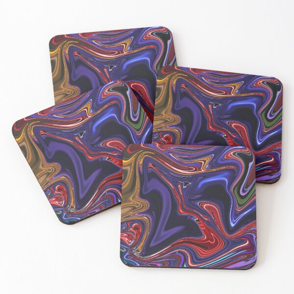 Item preview, Abstract Liquid psychedelic Metallic Marble Art Paint- Elegant neon psychedelic Marble art 2 designed and sold by MAEffects.