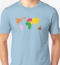 Montessori World Map Unisex T-Shirt