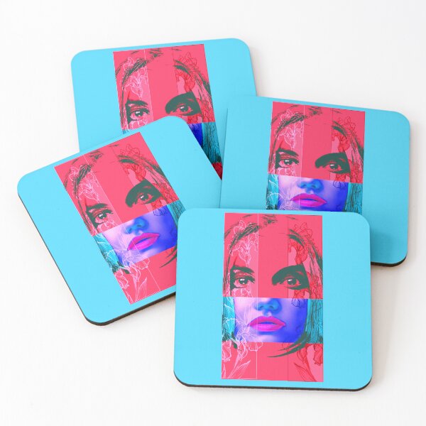 Item preview, colored pencil woman face designed and sold by Lazut.