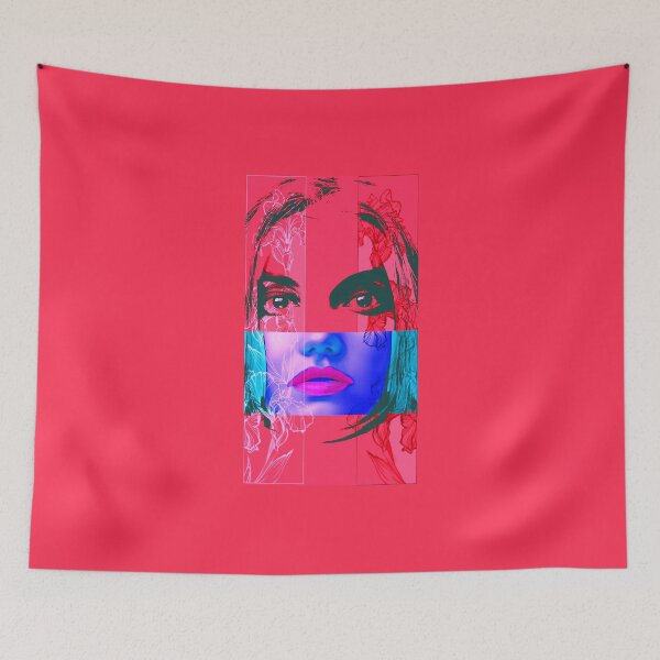 Item preview, colored pencil woman face designed and sold by Lazut.