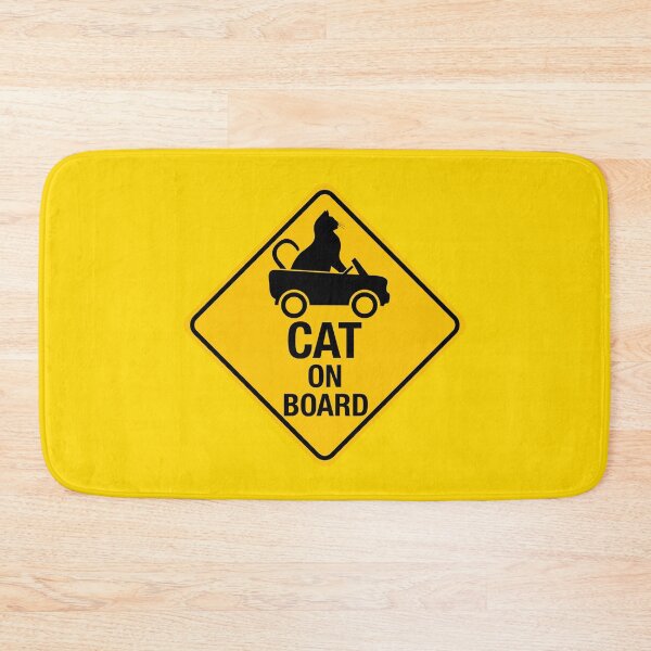 Item preview, Cat On Board - Driver Cat Sign designed and sold by LongTunnel.
