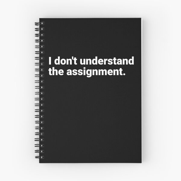 Item preview, I don't understand the assignment designed and sold by SocialAtrophy.