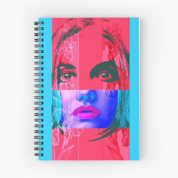 Item preview, colored pencil woman face designed and sold by Lazut.