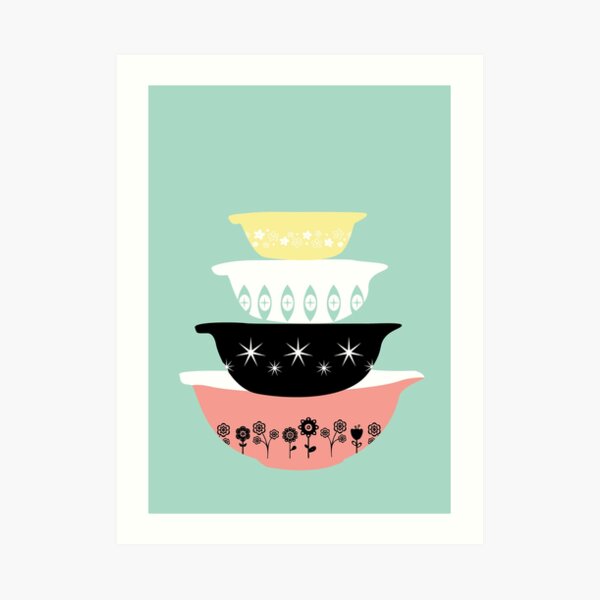 Pyrex Pretties Art Print