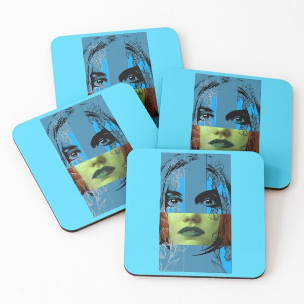 Item preview, colored pencil woman face designed and sold by Lazut.