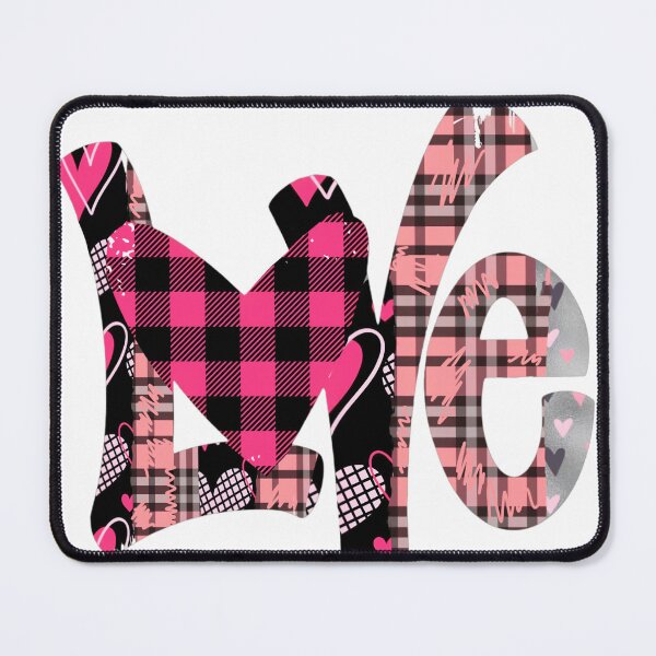 Item preview, Love sublimation, pink plaid designed and sold by TheBigBlue.