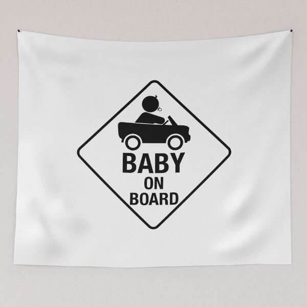 Item preview, Baby On Board - Driver Baby Sign - White designed and sold by LongTunnel.