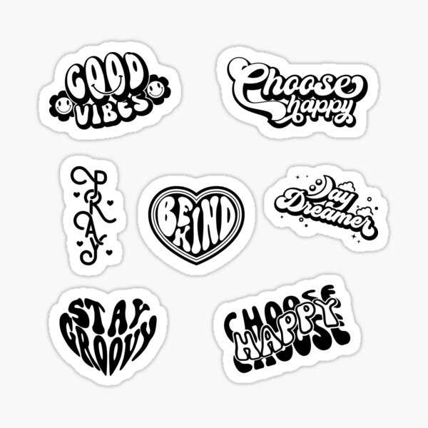Inspirational Quotes Aesthetic  Stickers Motivation Quote - 25pcs