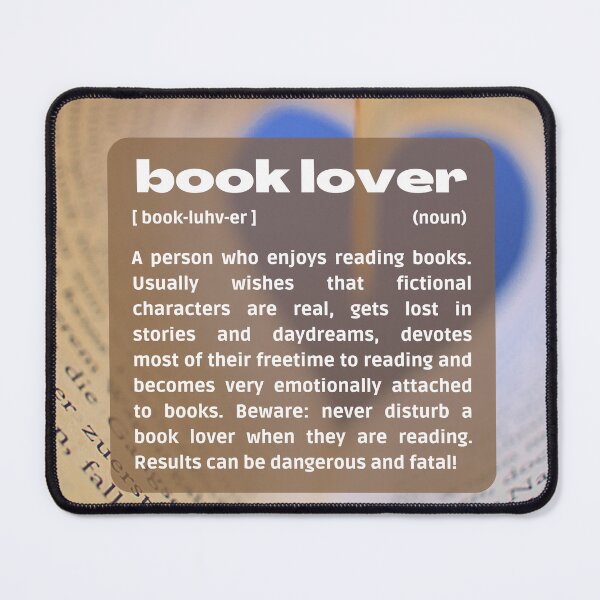 Item preview, book lover definition - version 1 designed and sold by AR-Daydreams.