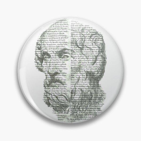 Item preview, Homer, word portrait in Greek version of the Iliad by Professor Foolscap designed and sold by PFoolscap.