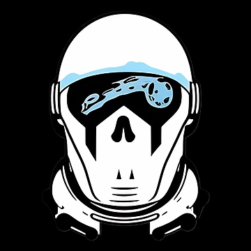 Artwork thumbnail, "Spaceman Comet" Sticker Design  by Litheon