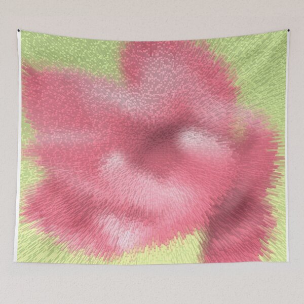 Item preview, Abstract pink flowers designed and sold by LoraSi.