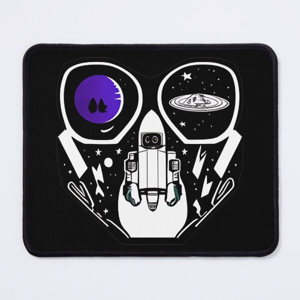 Item preview, Abstract Spaceman Rocket Sticker Design designed and sold by Litheon.