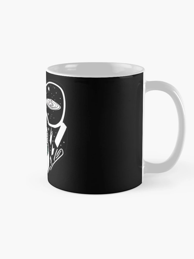 Thumbnail 3 of 6, Coffee Mug, Abstract Spaceman Rocket Sticker Design designed and sold by Litheon.